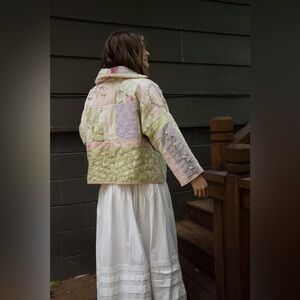 PARLSEY & SAGE | silk embroidered jacket | size medium